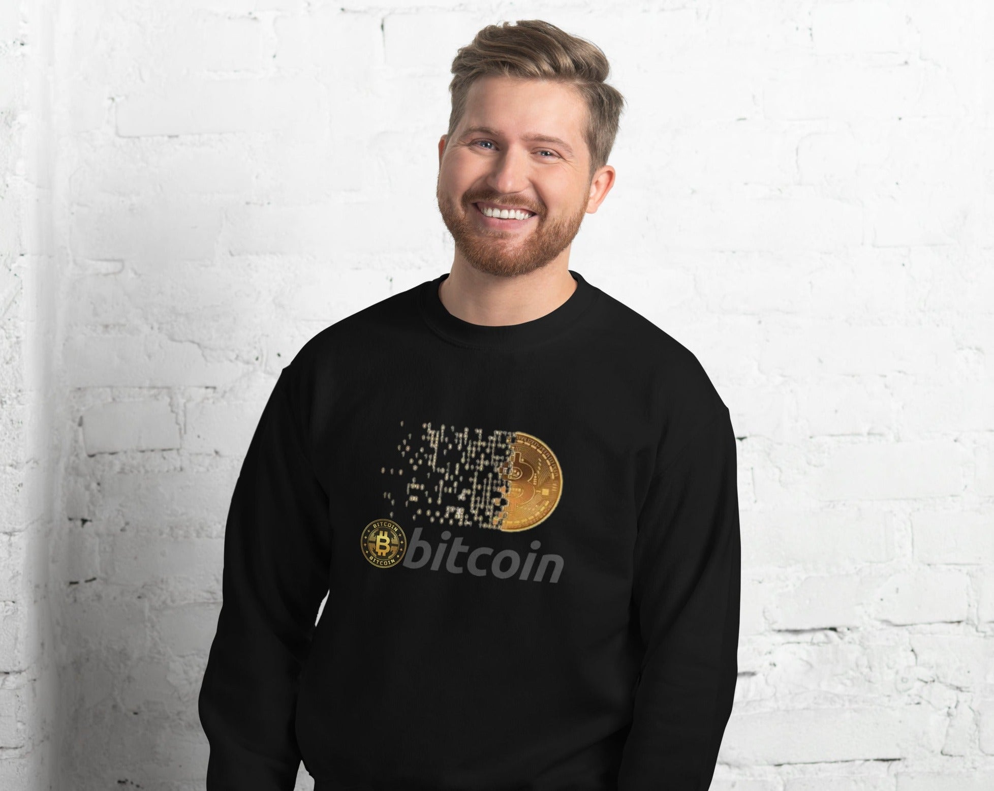 Unisex Sweatshirt Crypto Bitcoin Code