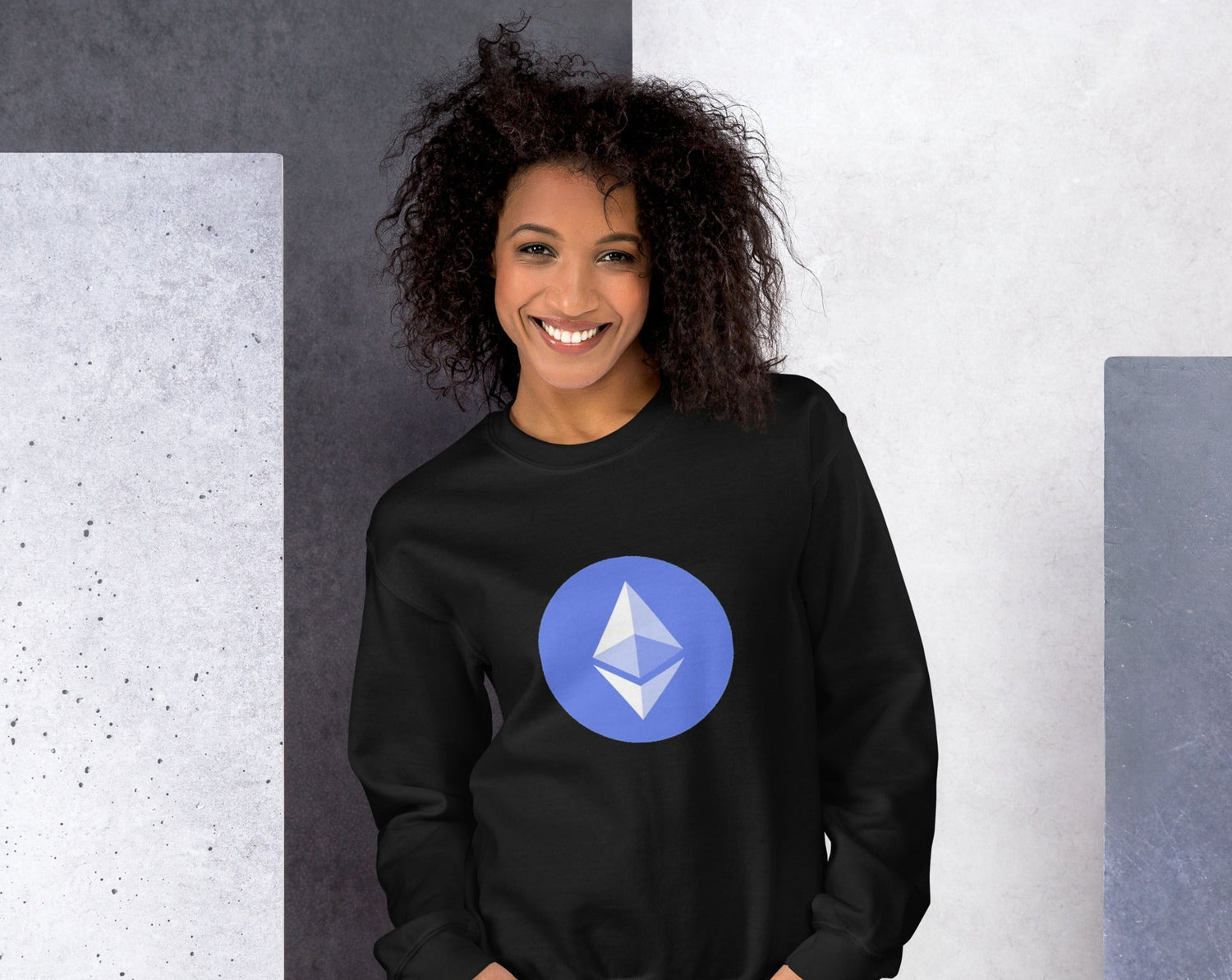 Unisex Sweatshirt Crypto Eth Blue