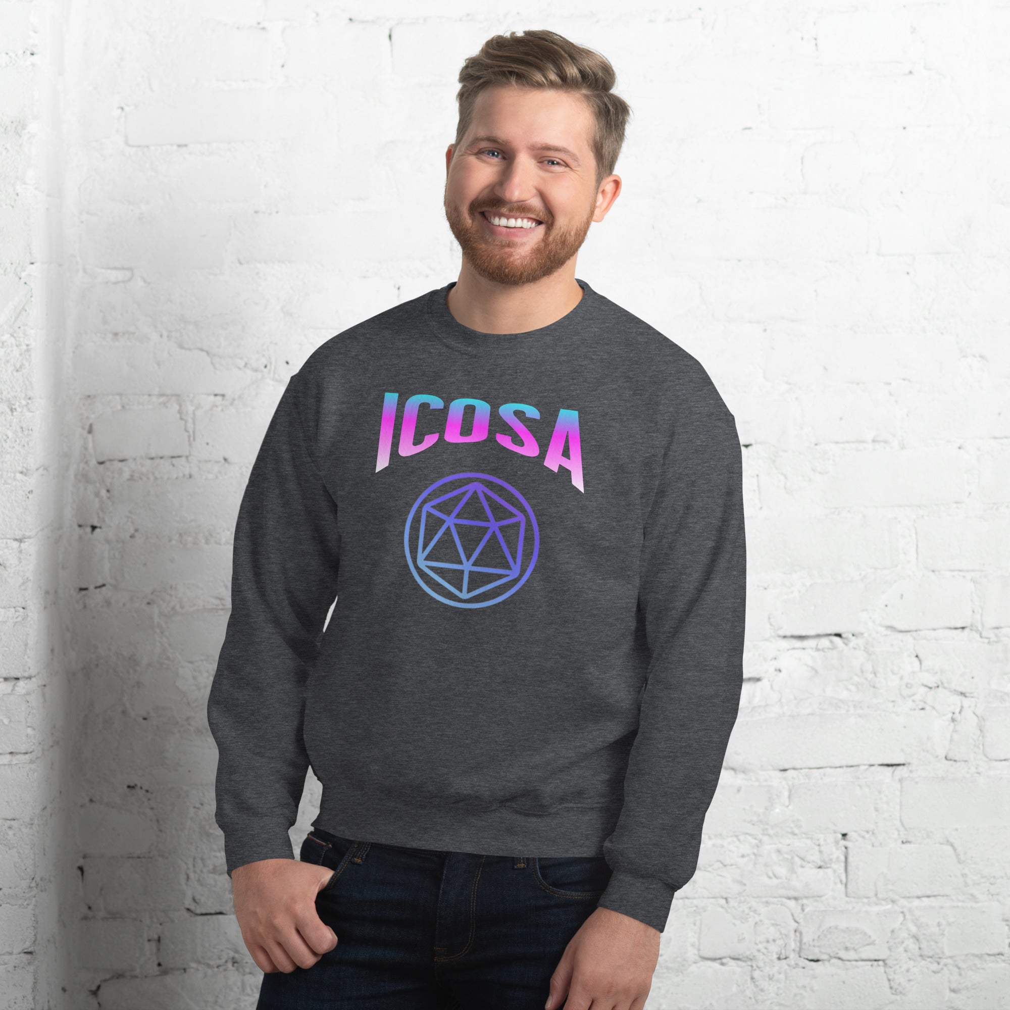 Unisex Sweatshirt Crypto Icosa