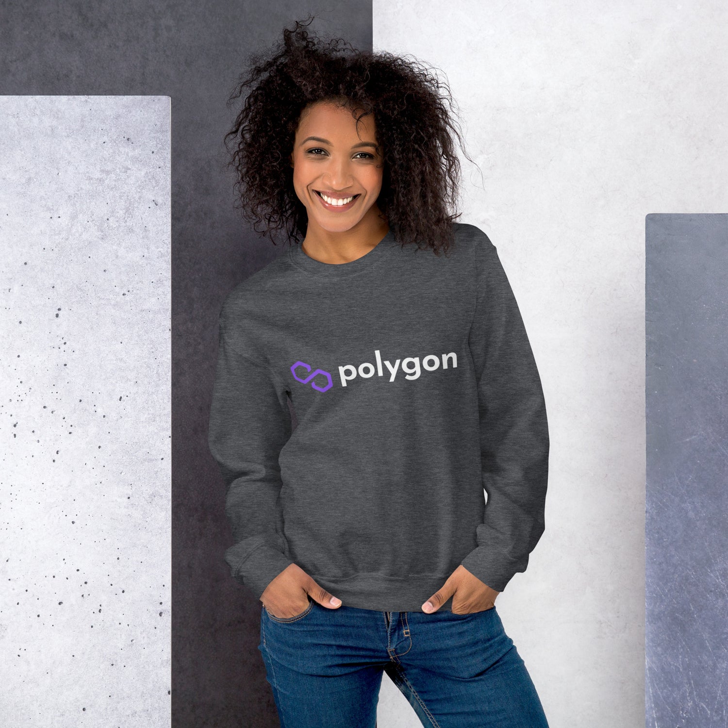 Unisex Sweatshirt Crypto Polygon OG