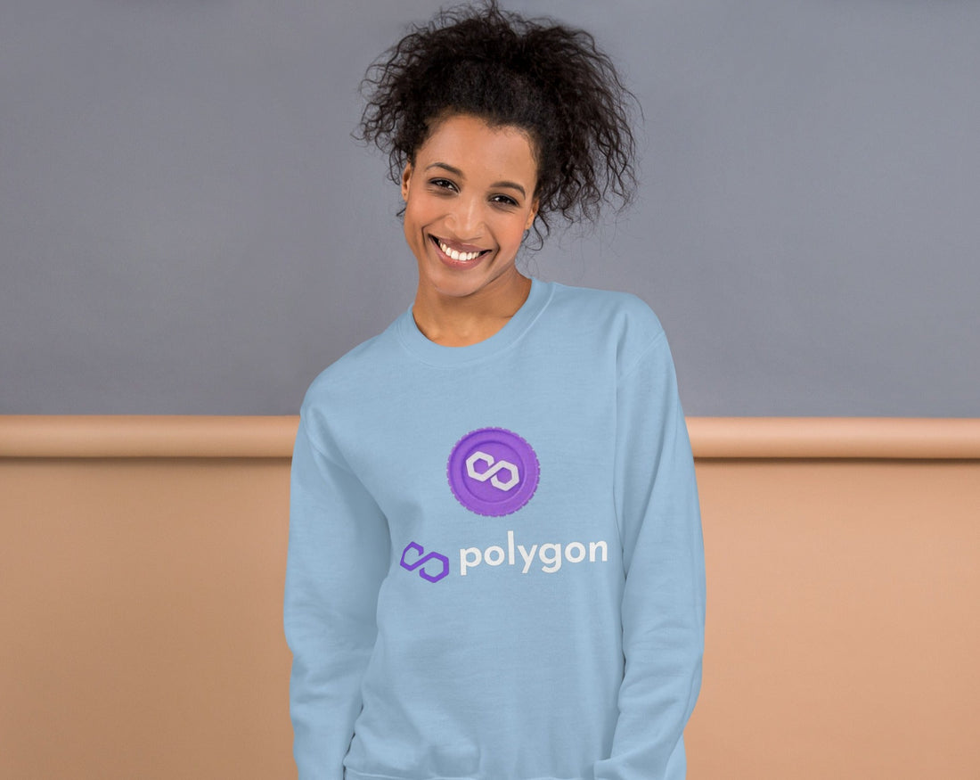 Unisex Sweatshirt Crypto Polygon Coin