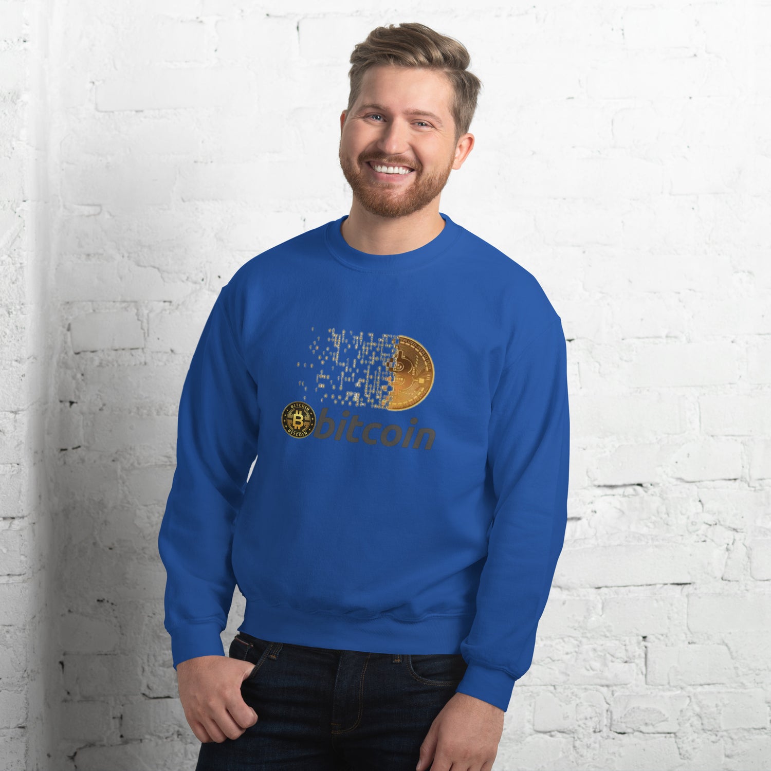 Unisex Sweatshirt Crypto Bitcoin Code