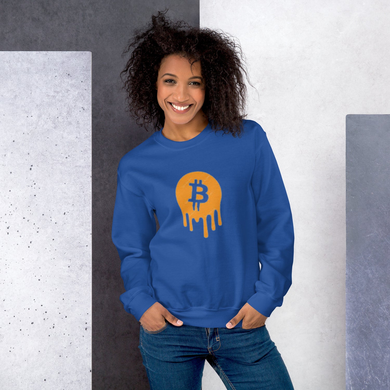 Unisex Sweatshirt Crypto Bitcoin Drip