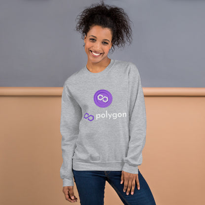 Unisex Sweatshirt Crypto Polygon Coin