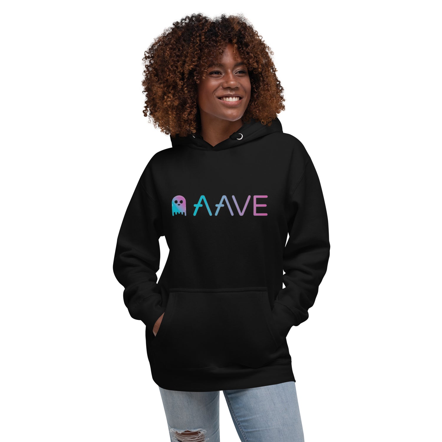 Unisex Hoodie Crypto Aave Ghost