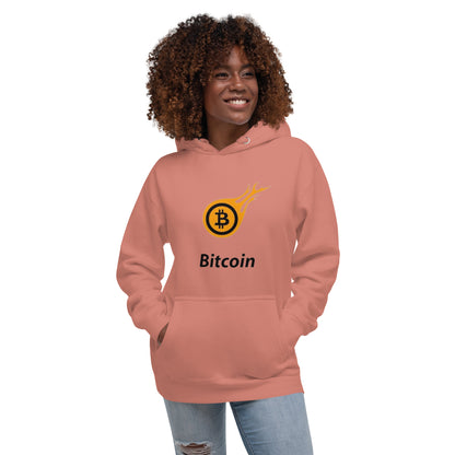 Unisex Hoodie Crypto Bitcoin Fire