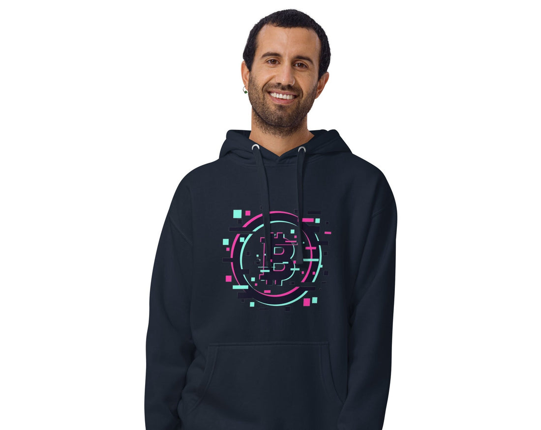 Unisex Hoodie Crypto Bitcoin Blur