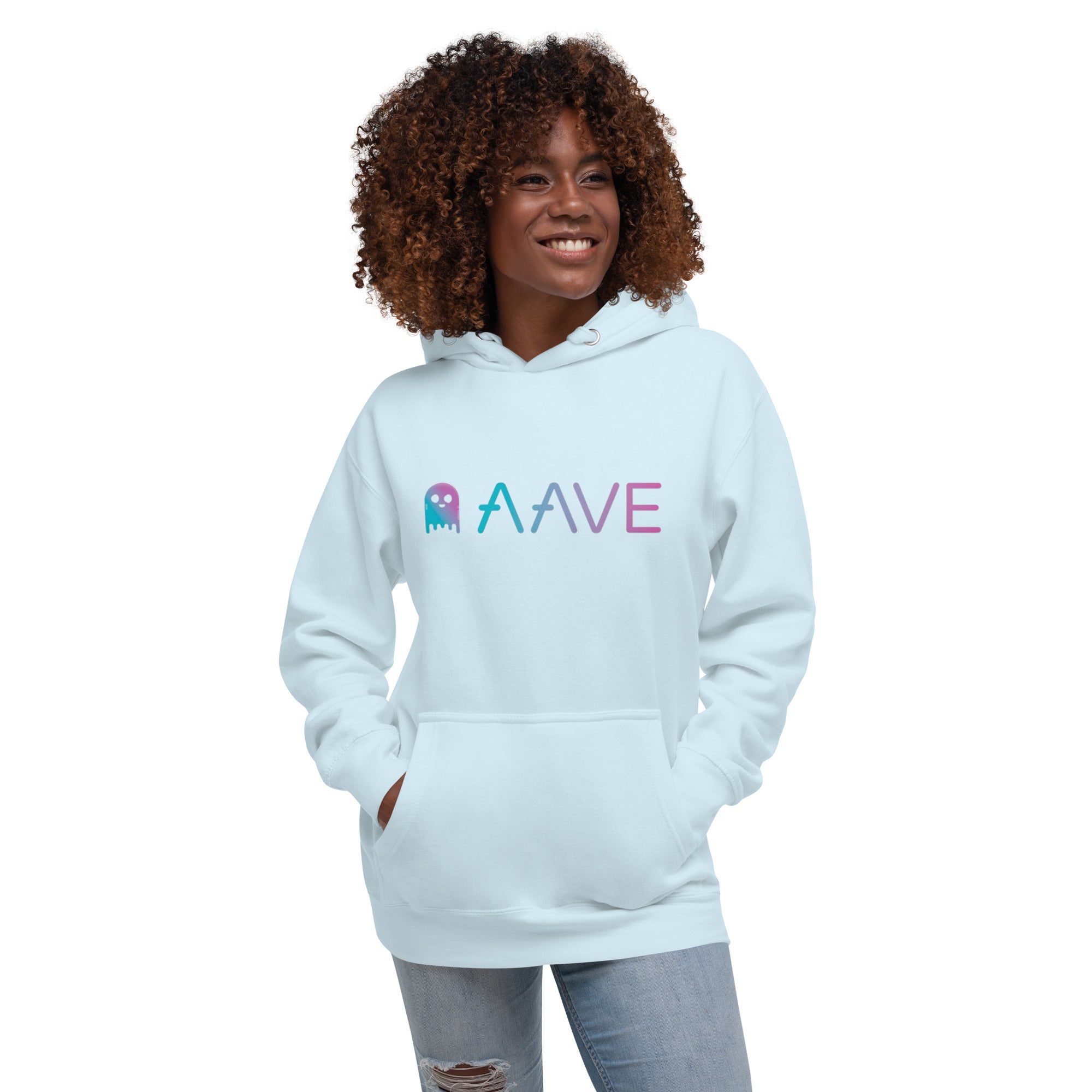 Unisex Hoodie Crypto Aave Ghost