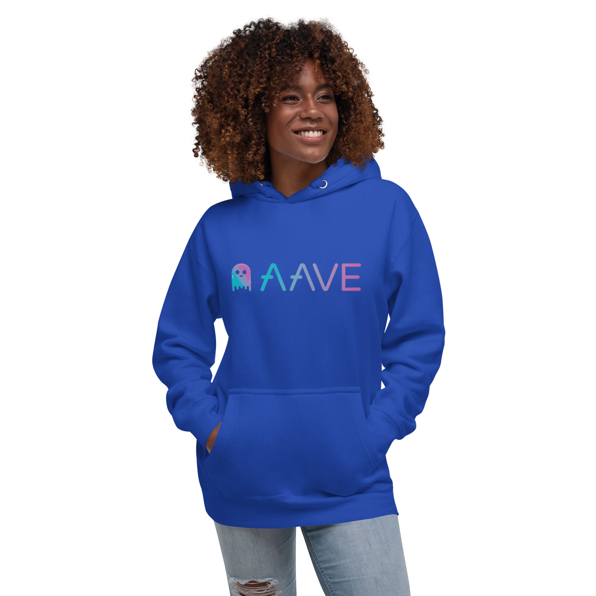 Unisex Hoodie Crypto Aave Ghost