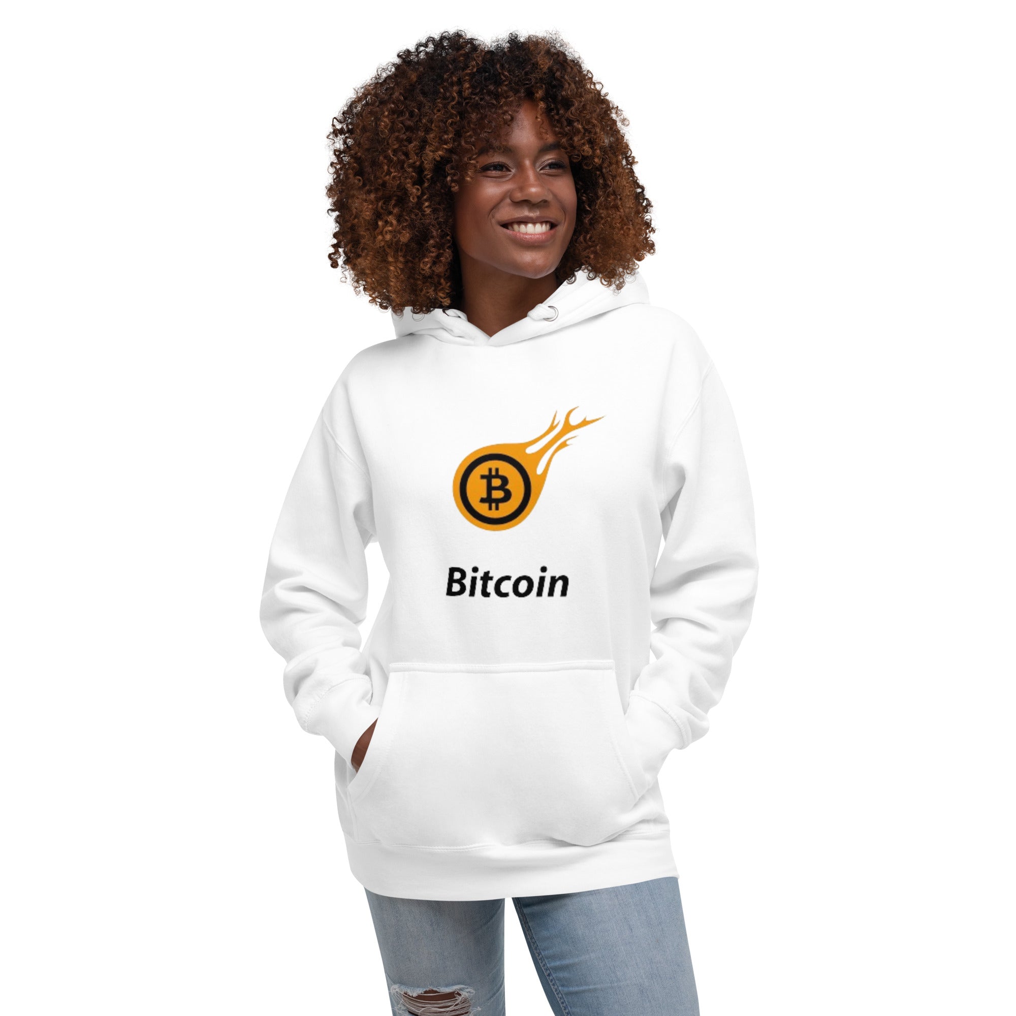 Unisex Hoodie Crypto Bitcoin Fire