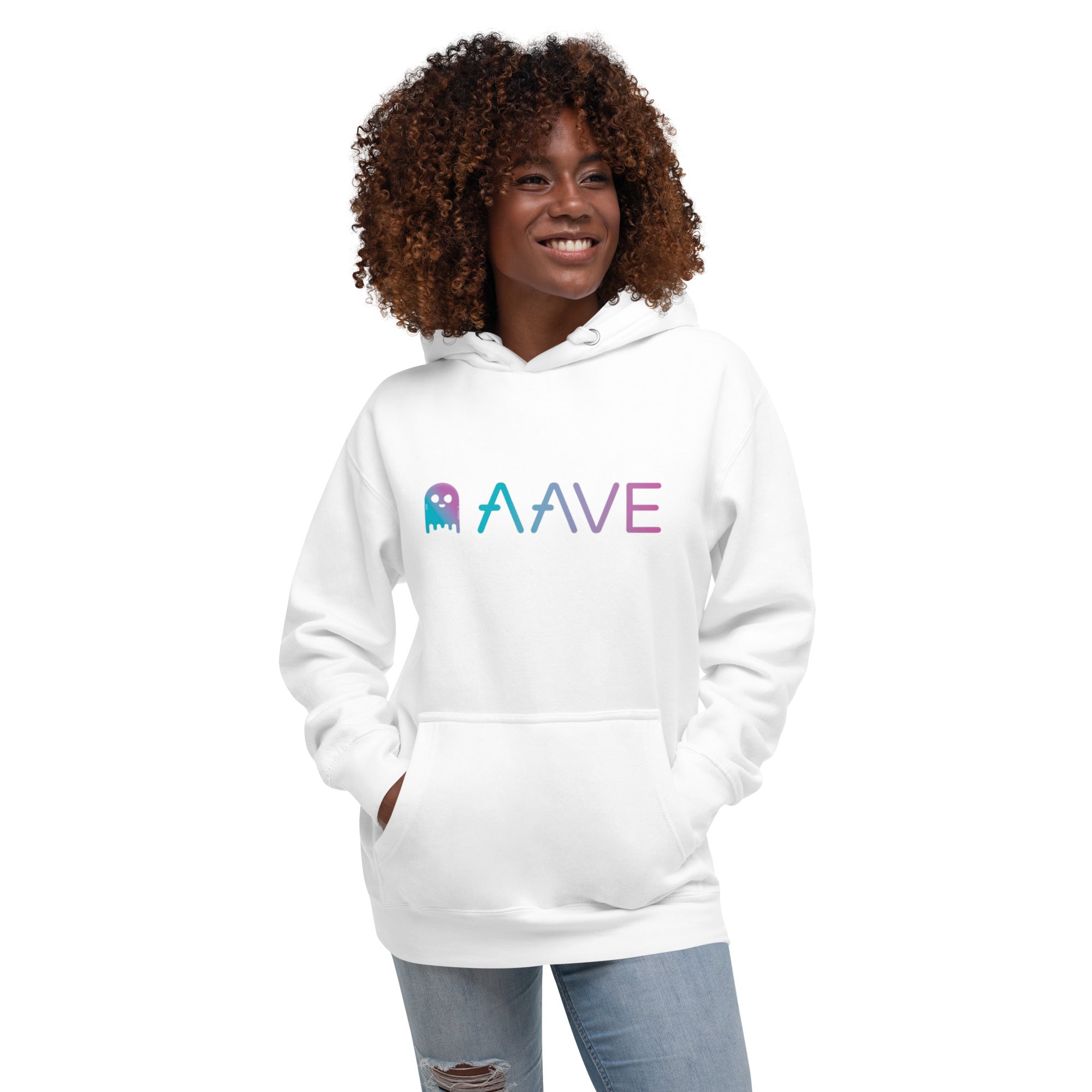 Unisex Hoodie Crypto Aave Ghost