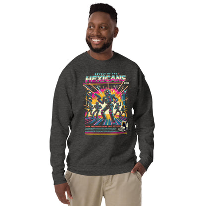 Unisex Sweatshirt Crypto Hex Robot